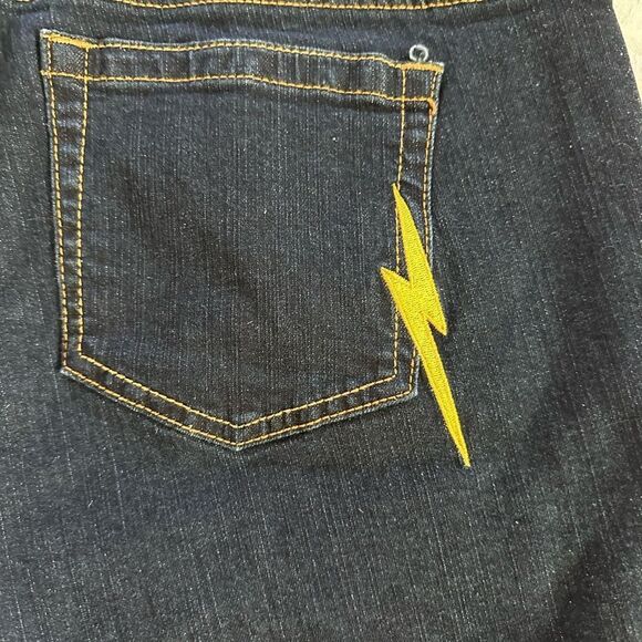 Harry Potter Denim Jean Shorts with Patches Dark Wash Plus Size 14 - Picture 12 of 12